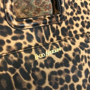 Enzo Angiolini Leopard Print Shoulder Bag